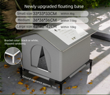 DS NA Large Size Elevated Indoor/Outdoor Pet Shelter(grey): Waterproof, Insulate