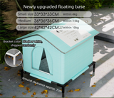 DS NA Large Size Elevated Indoor/Outdoor Pet Shelter(blue): Waterproof, Insulate