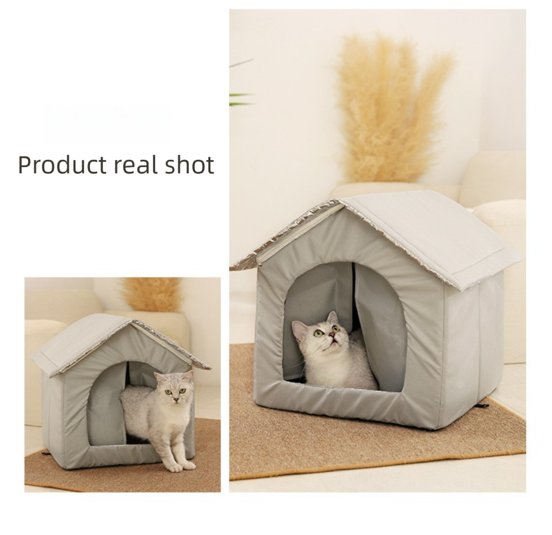 DS NA Large Size Elevated Indoor/Outdoor Pet Shelter(blue): Waterproof, Insulate