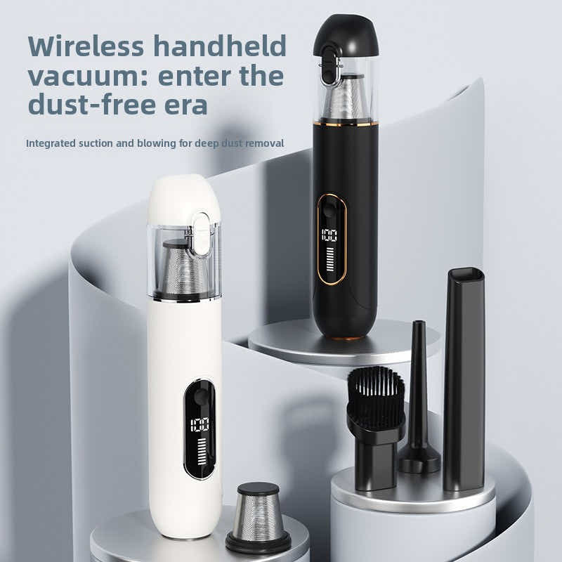 DS NA Grey 2-in-1 Cordless Handheld Car Vacuum Cleaner and Air Blower Powerful