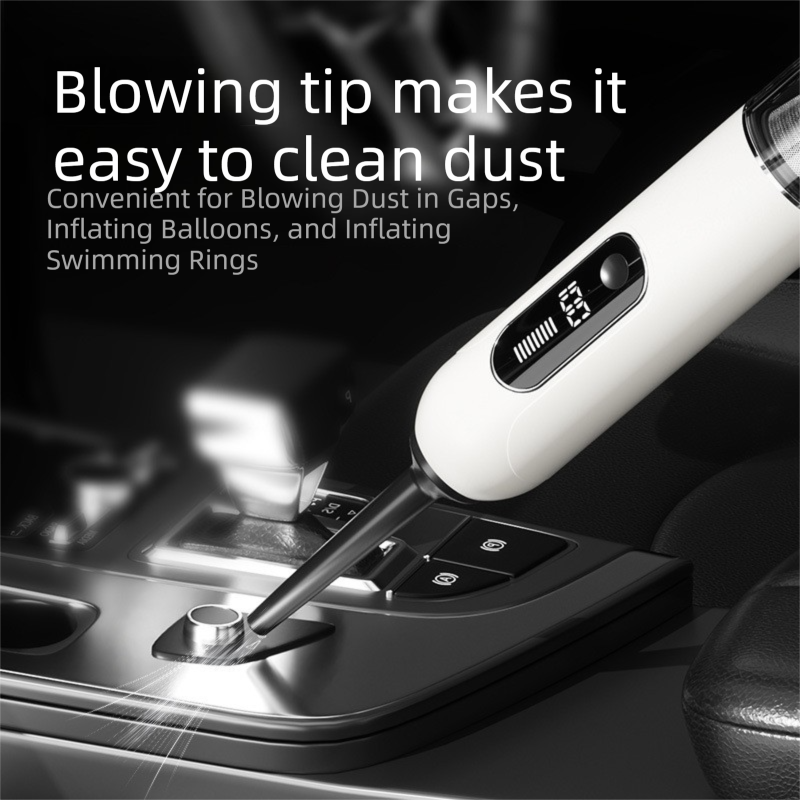 DS NA Black 2-in-1 Cordless Handheld Car Vacuum Cleaner and Air Blower Powerful