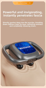 DS NA 6-Head Deep Tissue Percussion Massager - Cordless Electric Muscle Gun
