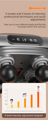 DS NA 6-Head Cordless Percussion Massager – Deep Tissue Muscle Gun