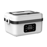 DS NA 1L White Cordless Waterless Heated Lunch Box -Portable 304 Stainless Steel