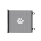 DS NA Retractable Pet Safety Gate – 110×78CM Paw Print Mesh Dog Barrier No-Drill