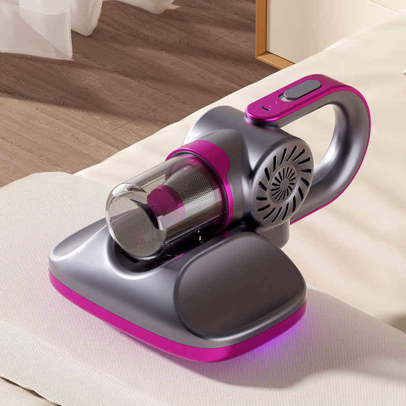 DS NA Purple Cordless Handheld UV Mite Remover – 11KPa Bed Vacuum Cleaner