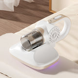 DS NA White Cordless Handheld UV Mite Remover - Bed Vacuum with 11KPA Powerful