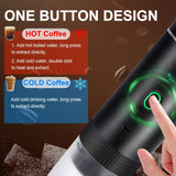 DS NA White 3-in-1 Portable Espresso Maker with Self-Heating and One-Touch Cold