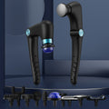 DS NA Black-Blue Foldable Percussion Massage Gun – Hot & Cold Compress with 10 H