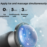 DS NA Black Gold Mini Hot & Cold Massage Gun with 10 Heads – 6 Intensity Levels