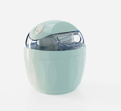 DS NA Blue 500ML Compact Electric Ice Cream Maker - Portable Quick Iced Drink