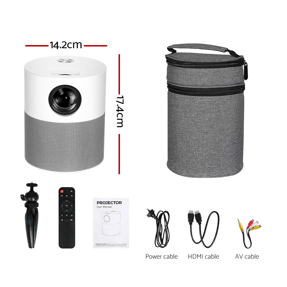 DS NA Portable Mini Video Projector 1080P Wifi Home Theater HDMI Carry Bag