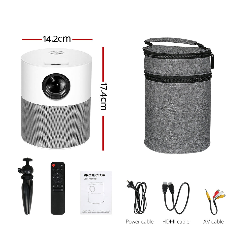 DS NA Portable Mini Video Projector 1080P Wifi Home Theater HDMI Carry Bag