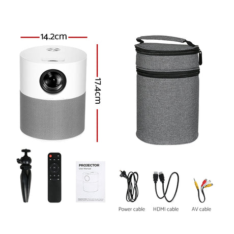 DS NA Portable Mini Video Projector 1080P Wifi Home Theater HDMI Carry Bag