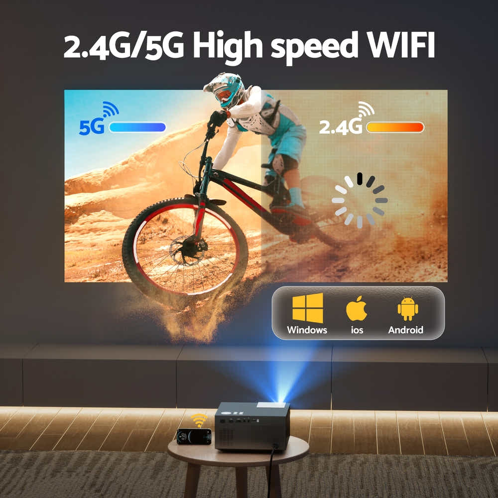 DS NA Devanti Video Project 4K 1080P Official Google TV 5G Wifi Home Cinema