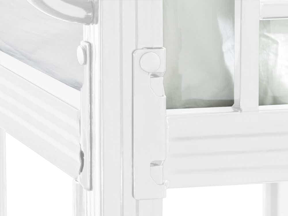 Easy Fix Metal Bunk Bed - White & Mattress Bon15 Single x2