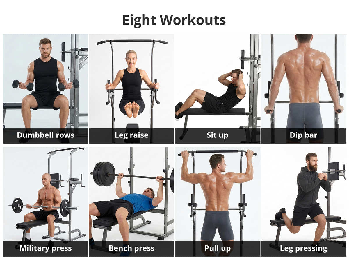 DS Weight Bench Chin Up Bar