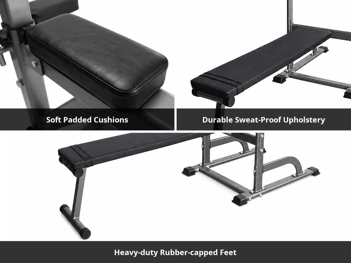 DS Weight Bench Chin Up Bar