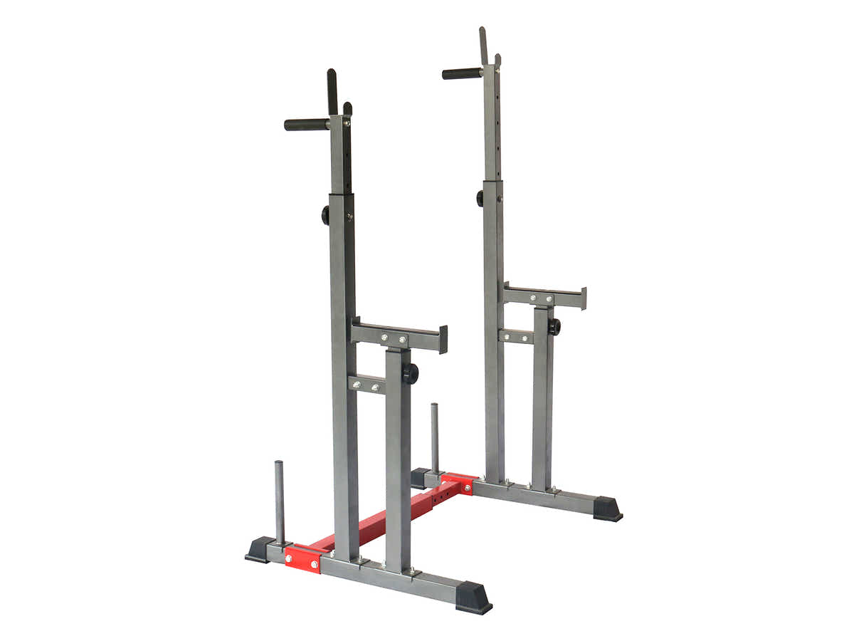 DS Adjustable Squat Rack With H-Frame Base