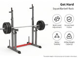 DS Adjustable Squat Rack With H-Frame Base