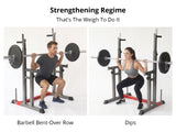 DS Adjustable Squat Rack With H-Frame Base