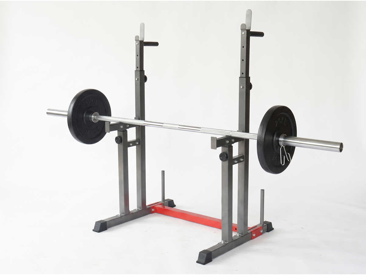 DS Adjustable Squat Rack With H-Frame Base