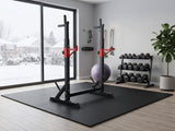 DS Adjustable Squat & Barbell Rack With T-Frame Base