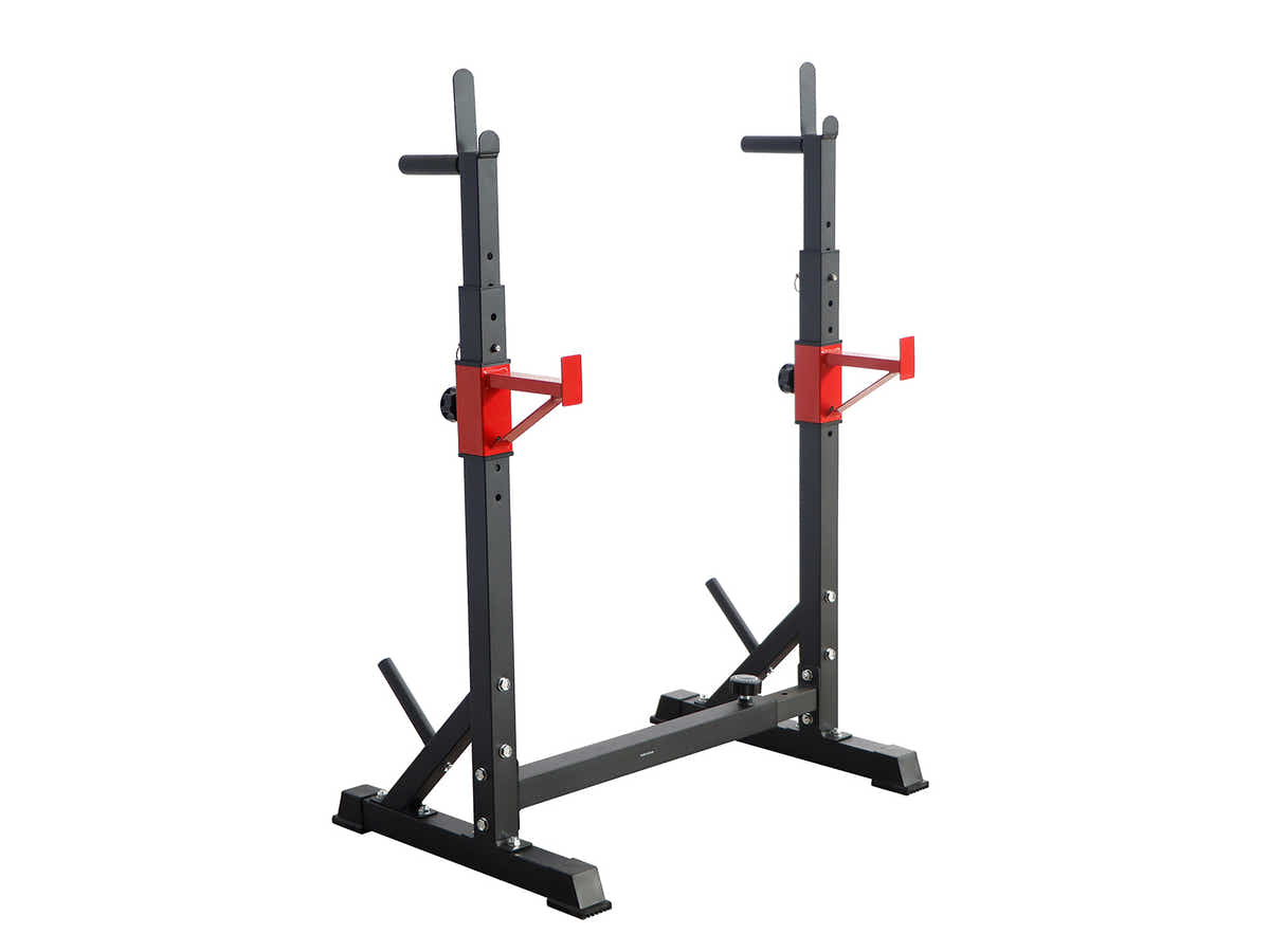 DS Adjustable Squat & Barbell Rack With T-Frame Base