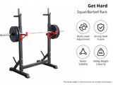 DS Adjustable Squat & Barbell Rack With T-Frame Base