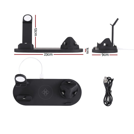 DS NA 4 in 1 Wireless Charger Multi-function Station for Phone Airpod iWatch 15W
