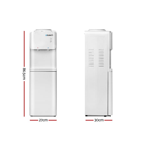 DS NA Water Cooler Dispenser Bottle Filter Purifier Hot Cold Taps Free Standing