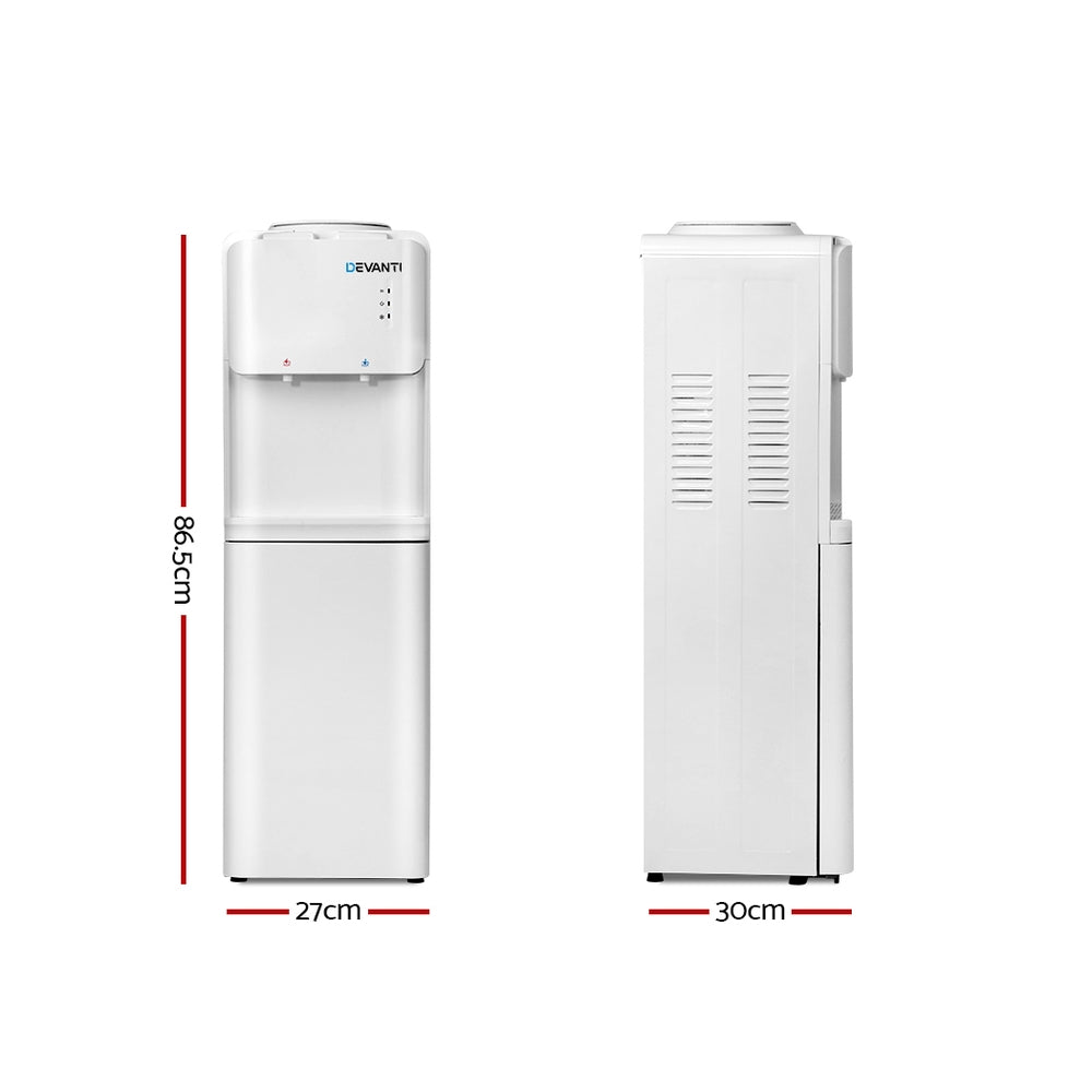 DS NA Water Cooler Dispenser Bottle Filter Purifier Hot Cold Taps Free Standing