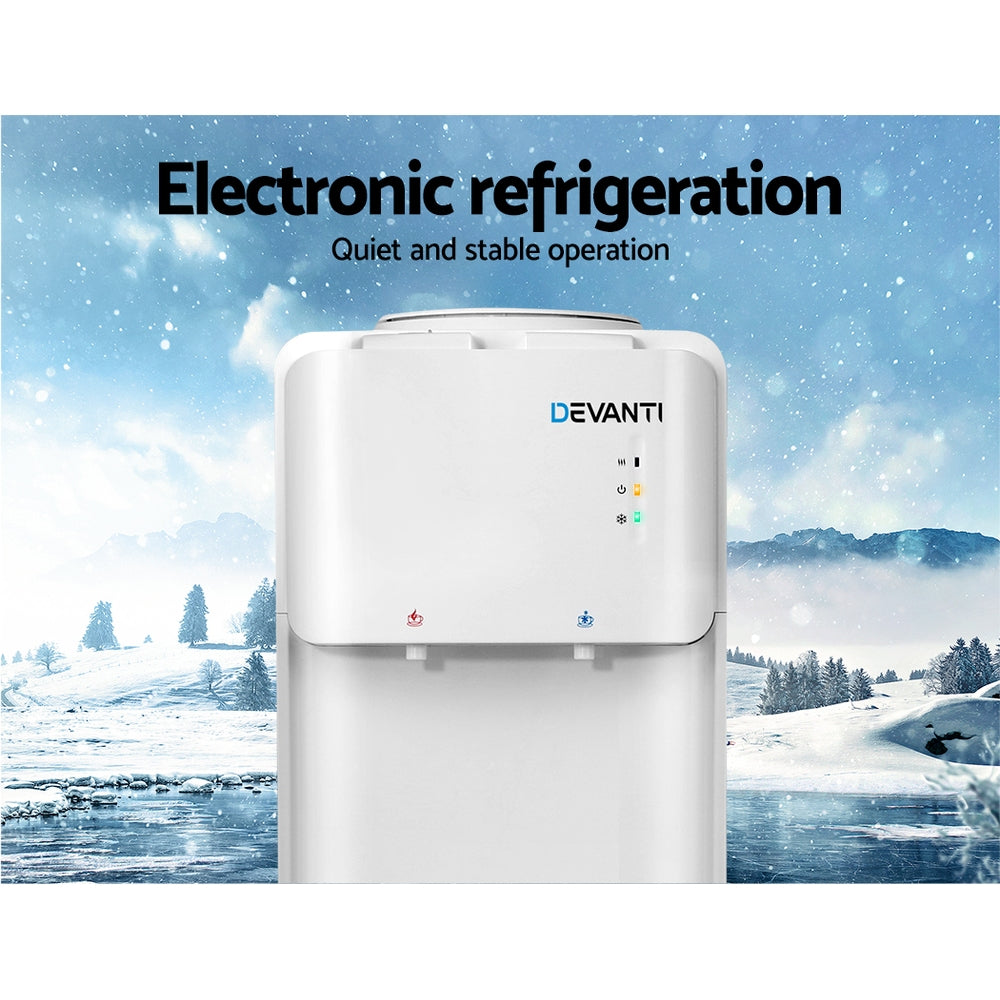 DS NA Water Cooler Dispenser Bottle Filter Purifier Hot Cold Taps Free Standing