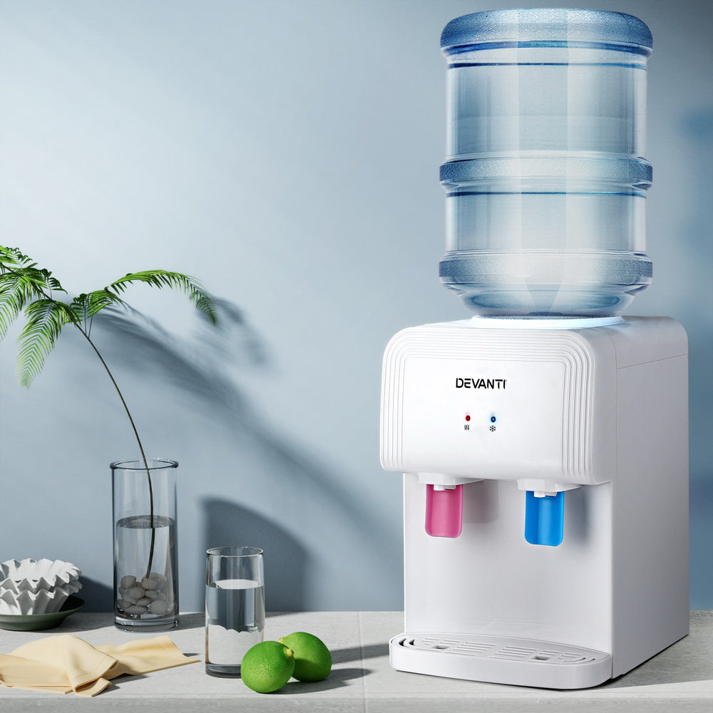 DS NA Devanti Water Cooler Dispenser Bench Top White