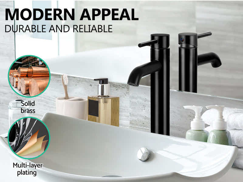 Black Basin Faucet Large