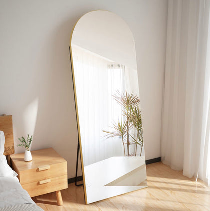 DS BS Arched Full Length Mirror With Stand 50×170cm -Black