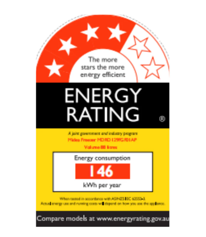 T Midea Bar freezer 83L freezer - White Color