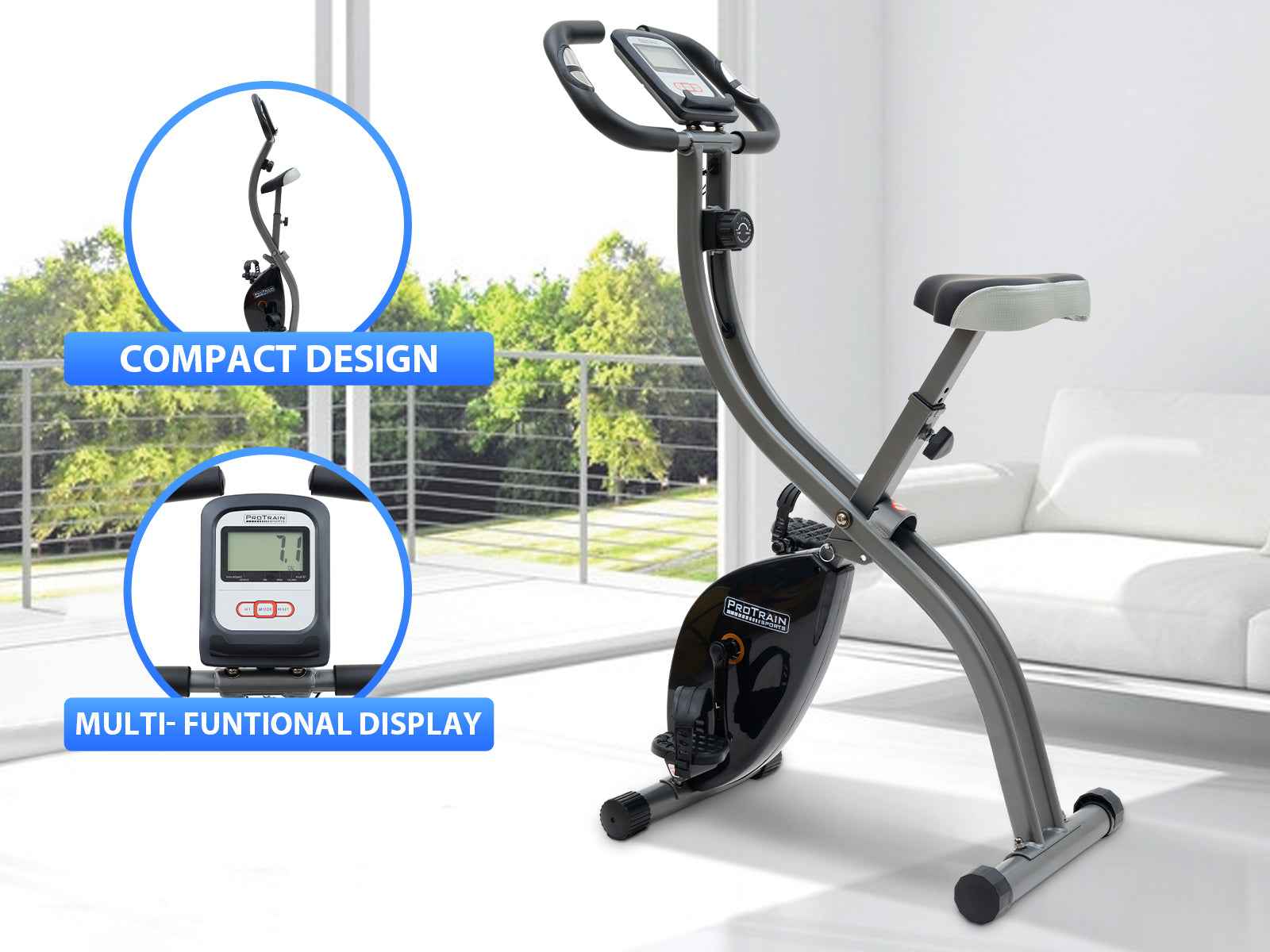 DS X-Bike Folding Magnetic Exercise Bike