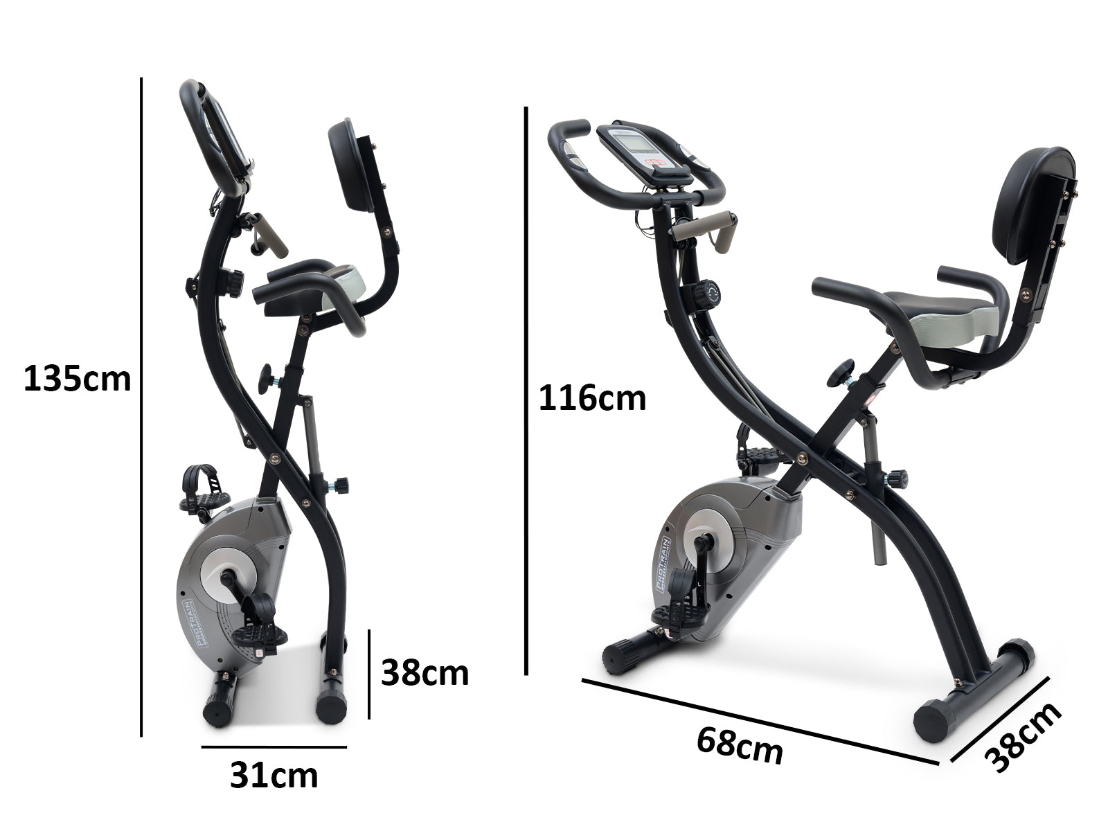 DS X-Bike With Rope And Recumbent Folding Magnetic Exercise Bike