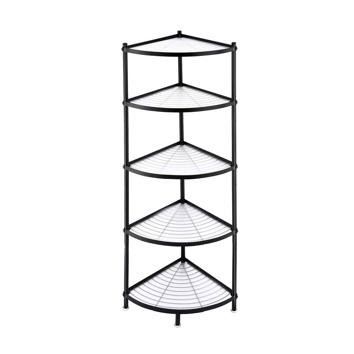 DS NA Artiss 5-Tier Kitchen Corner Shelf Rack Stand Microwave Metal Storage