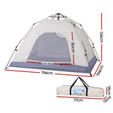 DS NA Weisshorn Camping Tent Instant Tent Pop up 2 Person Outdoor Hiking