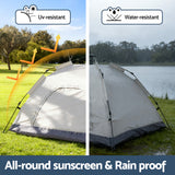 DS NA Weisshorn Camping Tent Instant Tent Pop up 2 Person Outdoor Hiking