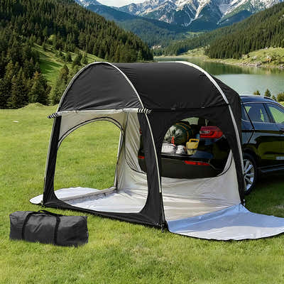 DS NA Weisshorn Camping Tent Car  Canopy Portable Outdoor Family Black