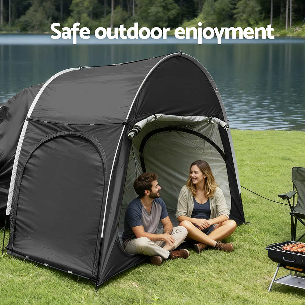 DS NA Weisshorn Camping Tent Car  Canopy Portable Outdoor Family Black