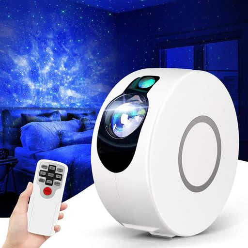 DS BS Galaxy Star Light Projector with LED Nebula Cloud-White