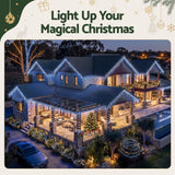 Jingle Jollys 32M Christmas Lights Solar Icicle String 960 LED Cool White