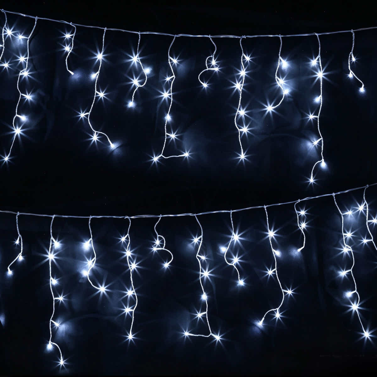 Jingle Jollys 32M Christmas Lights Solar Icicle String 960 LED Cool White