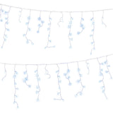 Jingle Jollys 32M Christmas Lights Solar Icicle String 960 LED Cool White