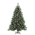 DS Christmas tree B PVC Tips with Red Berry 7FT