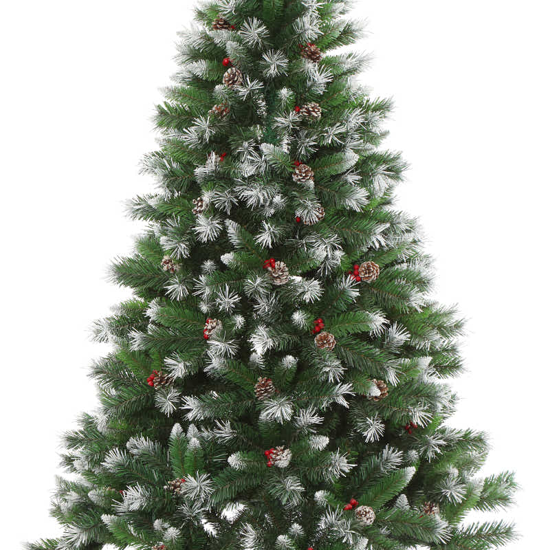 DS Christmas tree B PVC Tips with Red Berry 5FT